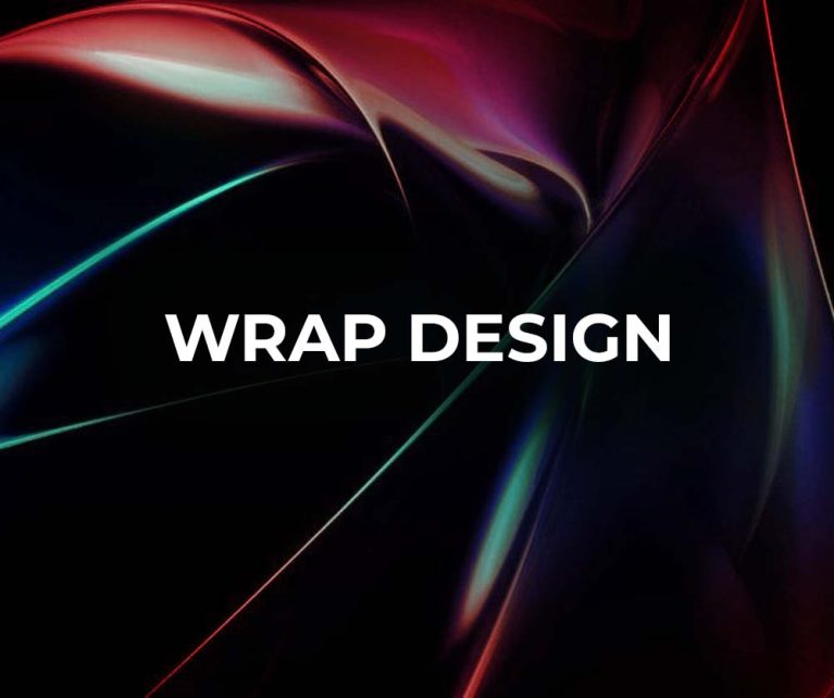 Wrap design is the process of creating custom graphics and layouts to cover a vehicle or product surface with a vinyl or flexible material for branding, advertising, or aesthetic protection.